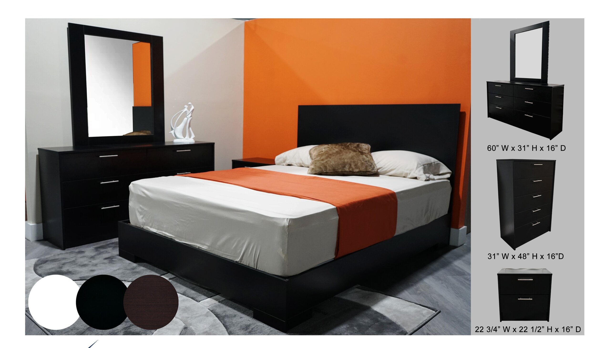 Japan Bedroom Set --available in twin, full, queen and king — Gmar